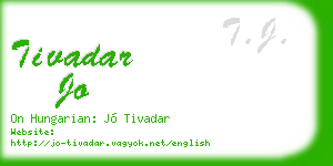 tivadar jo business card